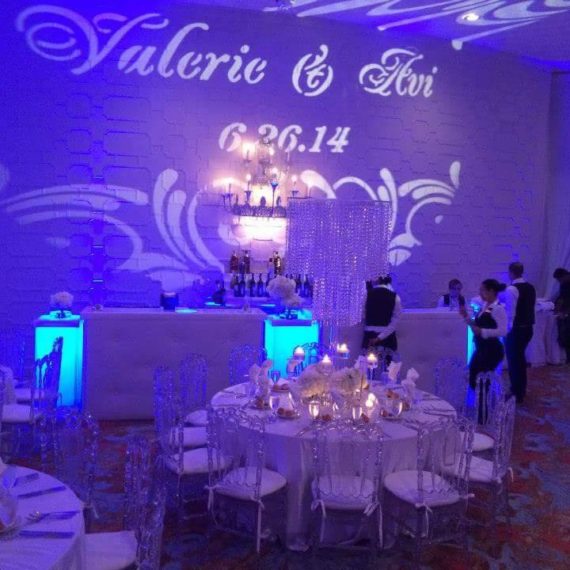 An indoor formal event venue